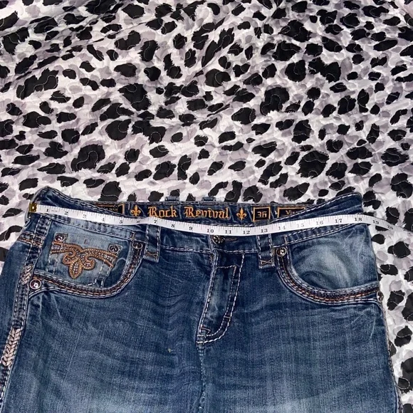 Rock Revival Dark Blue Jeans - Picture 1 of 3